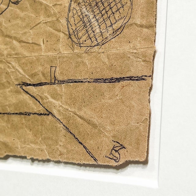 Black Rudolf Bauer, Bauhaus Style Prison, 1938, Pencil Drawing For Sale - Image 8 of 12