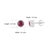 Artisan 1.47 Ct Round Ruby Anniversary Stud Earrings in 925 Sterling Silver - A Pair For Sale - Image 9 of 12