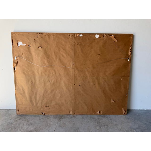 Large - Helen Stein Abstract Figurative Watercolor & Oil Pastel Drawing, Framed/ Sold For Sale - Image 12 of 12