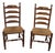 1980s Farmhouse Hitchcock Chairs Designer Rush Seats For Sale