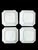 Andrea by Sadek Japan Octagonal Plates Water Lily Chinoiserie Set of 4 For Sale - Image 4 of 4