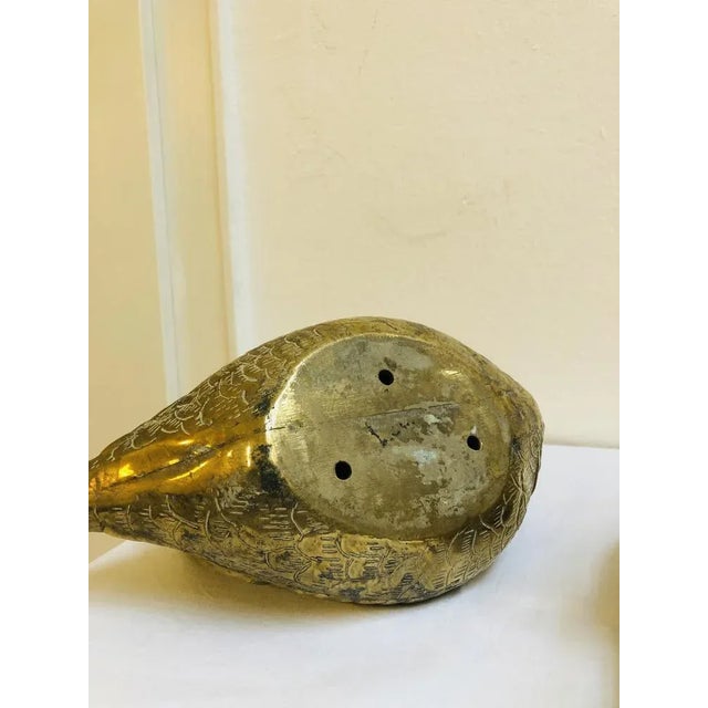 Ducks in Brass, 1950s, Set of 2 For Sale - Image 6 of 10