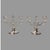 Pair of Mid 20th Century Hawkes Sterling Silver & Ornate Glass 2-Light Candelabras For Sale - Image 10 of 10