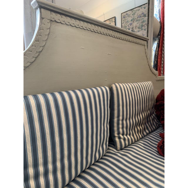 Gray Early 19th Century Painted Gustavian Sofa, 1810 For Sale - Image 8 of 12