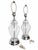 Contemporary Late 20th Century Clear Glass Baluster Table Lamps With Chrome-Tone Bases - Pair For Sale - Image 3 of 14