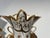Pair of porcelain vases with gilt highlights Front with floral decoration within a cartouche Back with floral decoration...