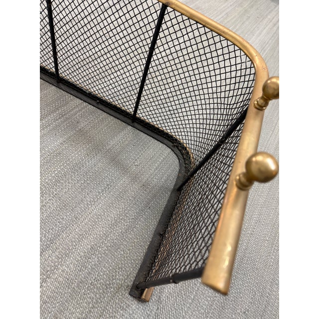Victorian Brass Fireplace Screen, Early 20th Century. For Sale - Image 10 of 12
