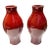 Pair of Maitland-Smith Oxblood Red Glazed Decorative Vases For Sale