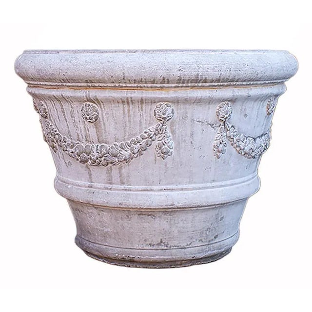 Late 20th Century Cast Stone Planter For Sale - Image 5 of 5