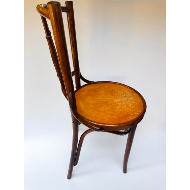 1920s Antique J&j Kohn Mundus Model 337 Bentwood Chair Romania For Sale - Image 5 of 14