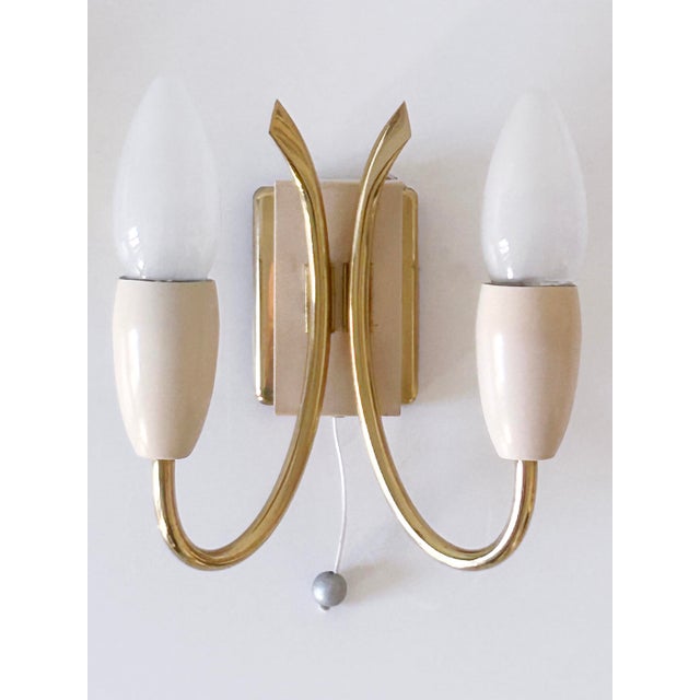Mid-Century Modern German Sputnik Wall Lights from Kaiser-Leuchten, 1950s, Set of 2 For Sale - Image 4 of 18