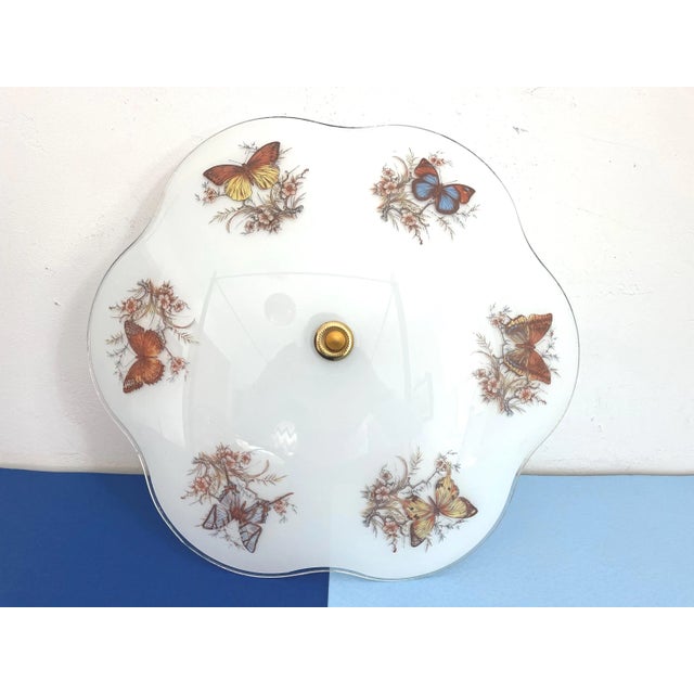 Mid 20th Century Butterflies Flush Light For Sale - Image 12 of 18