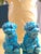 Vintage Mid 20th Century Ceramic Foo Dog Bookends, a Pair For Sale - Image 4 of 6