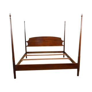 Stickley King Size Cherry Pencil Point Poster Bed For Sale