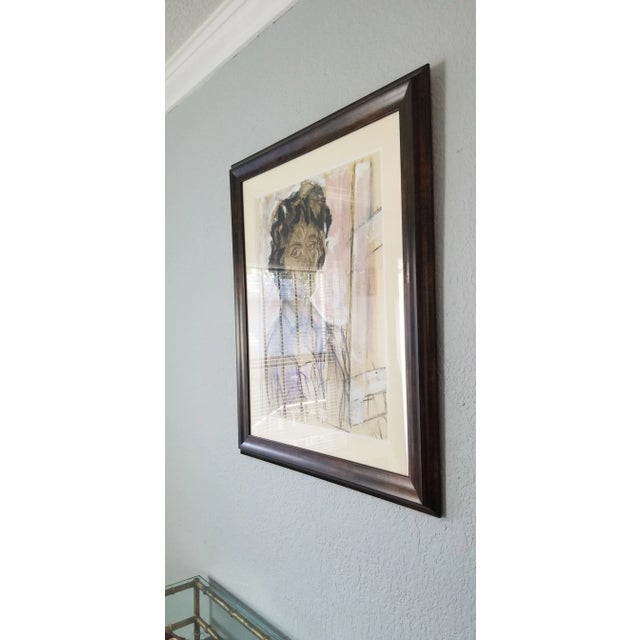 Vintage Abstract Female Portrait Painting For Sale - Image 4 of 11