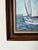 1970s 1970s Vintage R. Fisher Sailboat Oil on Canvas Painting – Framed For Sale - Image 5 of 12