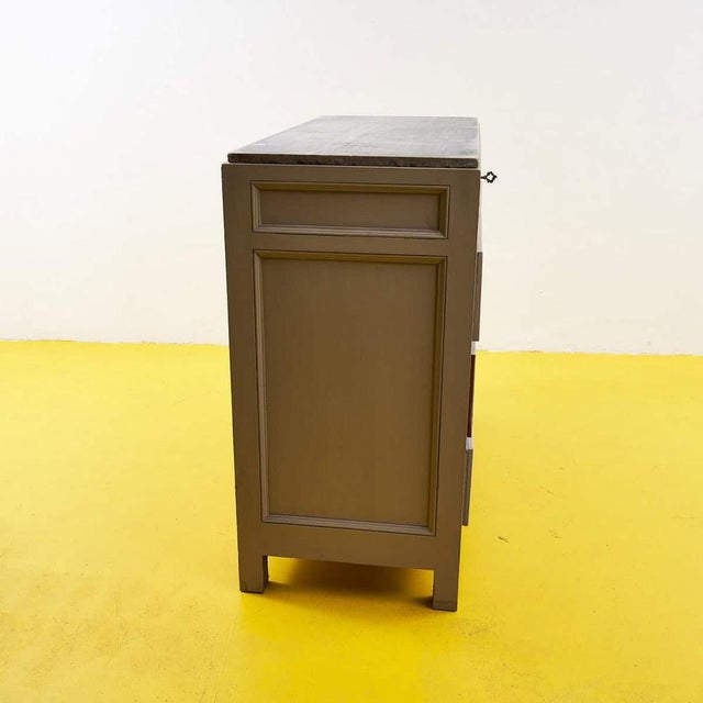 Vintage Chest of Drawers with Marble Top For Sale - Image 5 of 7