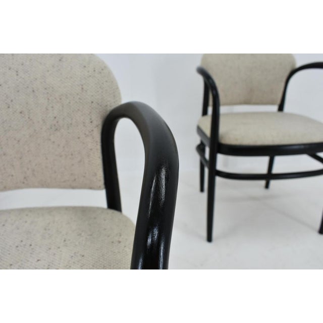 Wood 3-Dining Chairs attributed to Antonín Šuman, 1960s, Set of 3 For Sale - Image 7 of 14