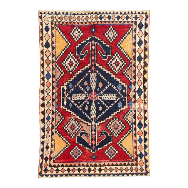 Vintage Persian Lori Rug - 04'10 X 07'05 For Sale