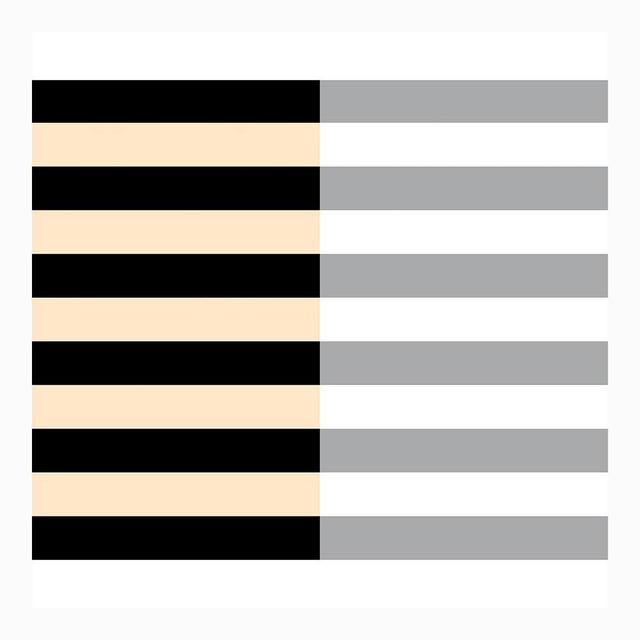 Mid-Century Modern Interweaving of Four Colors Fine Art Print 12" X 28" by Liz Roache For Sale - Image 3 of 6