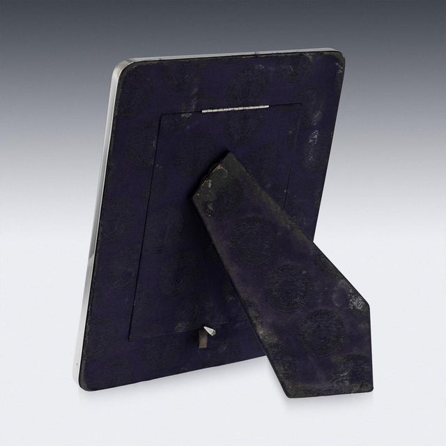 Vintage Italian Silver and Gold Plated Gianni Versace Picture Frame by Versace, 1980s For Sale - Image 3 of 12