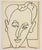 Modern Françoise Gilot, Portrait Man Original French Mourlot Modernist Lithograph 1951 Francoise Gilot For Sale - Image 3 of 4