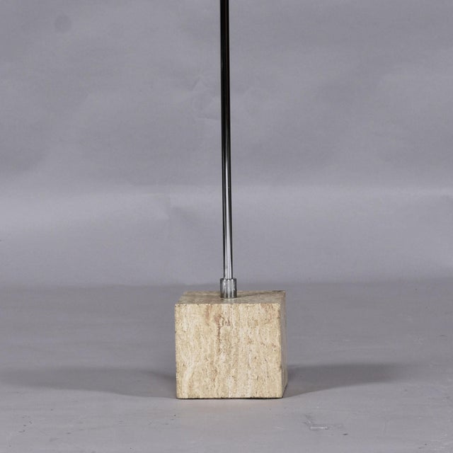 Mid-Century Modern Raymor Chrome and Stone Mid-Century Modern Floor Lamp For Sale - Image 3 of 15