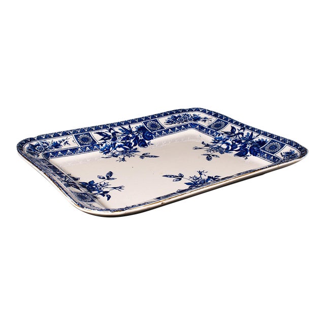 1890's Large Antique Turkey Platter For Sale