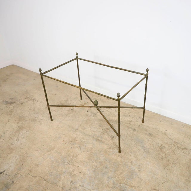 Mexican 1960s Brass Side Table Attributed to Arturo Pani For Sale - Image 3 of 4