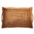 Coastal Artifacts Rattan Scallop Design Butler Tray with Wooden Legs, Honey Brown For Sale - Image 3 of 5