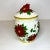 Ruby Red 1970s Vintage Majolica Americana Christmas Poinsettia Canister For Sale - Image 8 of 10