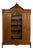 Louis XV Rococo Style Bookcase in Carved Walnut For Sale