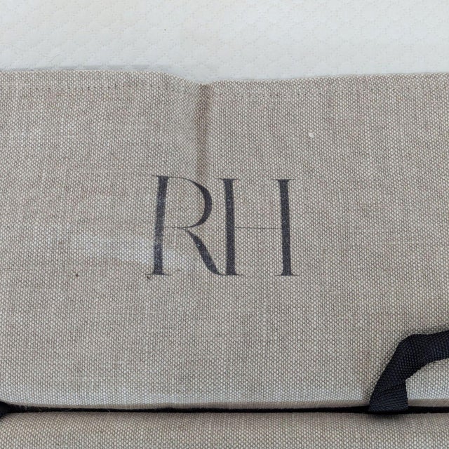 Textile Restoration Hardware Lancaster Light Gray Queen Sleeper Sofa – Comfortable Pull-Out Bed For Sale - Image 7 of 9