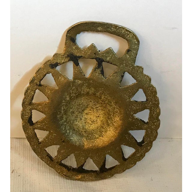 Vintage Brass Saddle Hardware With Sun Starburst Design Chairish