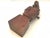 Brown Mid 20th Century Jose Pinal Carved Wood Aztec Bust - Mid Century Modern Sculpture For Sale - Image 8 of 10