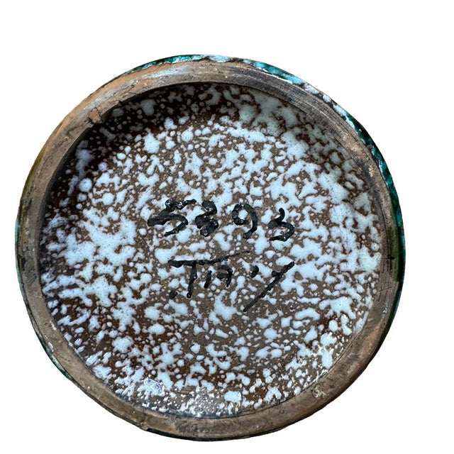 Ceramic Mid 20th Century Fratelli Fanciullacci Italian Figural Relief Vase For Sale - Image 7 of 16