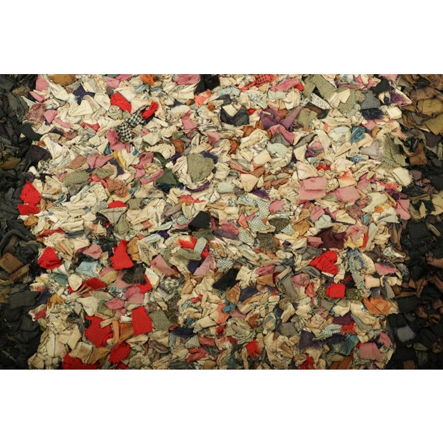 Traditional Antique Hooked Rug With Abstract Multicolor Patterns | Rug & Kilim For Sale - Image 3 of 7