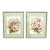 Pair of Art Deco Magnolia Lithograph Prints Floral Flowers Framed For Sale