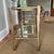 2010s Transitional Brass and Glass Side Tables - a Pair For Sale - Image 5 of 9