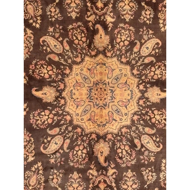 Wool pile Persian Tabriz style rug hand woven in China by a Master weaver-