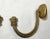 Pair of Antique 19th Century Gilt Bronze Ornate Victorian Wall Hooks Bracket For Sale In New York - Image 6 of 9