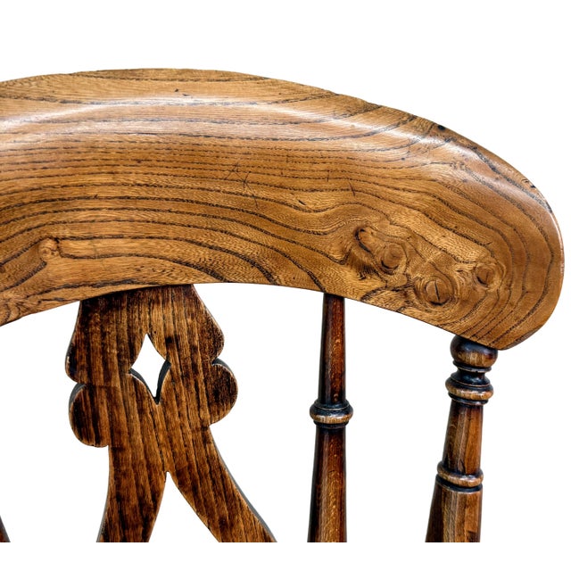 Mid-19th Century Farmhouse Kitchen Windsor Dining Chairs, 1860, Set of 6 For Sale - Image 14 of 16