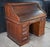 Antique Victorian American Oak S Curve Tambour Roll Top Executive Office Desk For Sale - Image 4 of 15