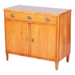 Biedermeier Cabinet in Cherry, Spruce & Ebony, Czech, 1820s For Sale