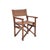 Brown Director's Chair in Leather For Sale - Image 8 of 8