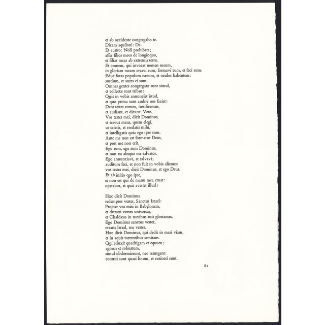 Gray 1968 Salvador Dalí Biblia Sacra Lithograph "Leo Quasi Bos Comedens Paleas" (Lion Eating Straw Like an Ox) For Sale - Image 8 of 11