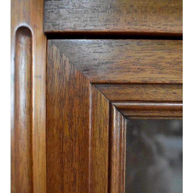 Louis XVI Style Showcase Cabinet in Solid Mahogany, Late 19th Century For Sale - Image 11 of 18