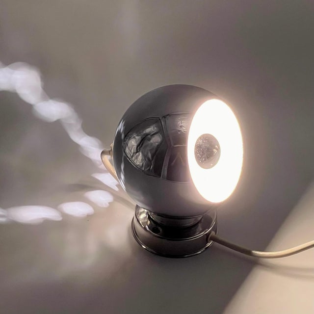 Mid-Century Modern Chrome Eyeball Table Lamp by Goffredo Reggiani for Reggiani, 1960s For Sale - Image 10 of 11