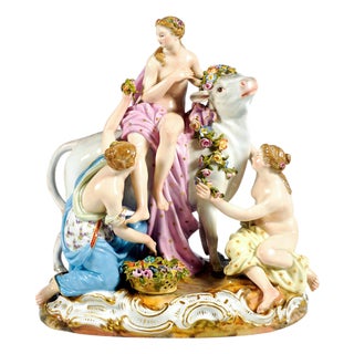 Porcelain Group by J.F. Eberlein for Meissen For Sale