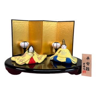 Japanese Hina Ningyō Set by Heian Hina for Shōhō, 1990s, Set of 2 For Sale